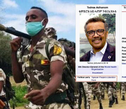 Tedros Adhanom, o Diretor-Geral da OMS, era advogado de grupo terrorista na Etiópia