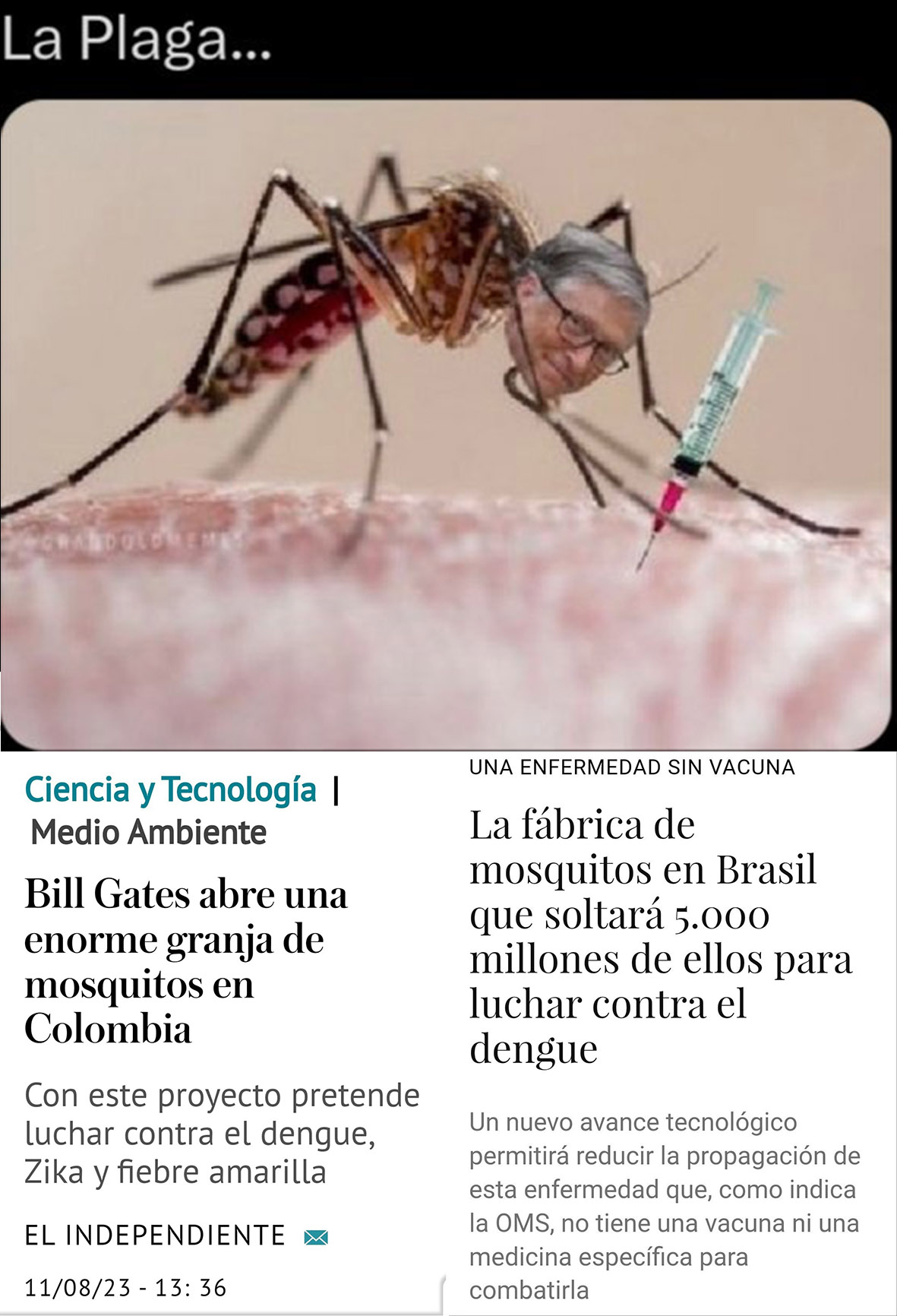 As fábricas de mosquitos OGM de Bill Gates para infectar a humanidade 2