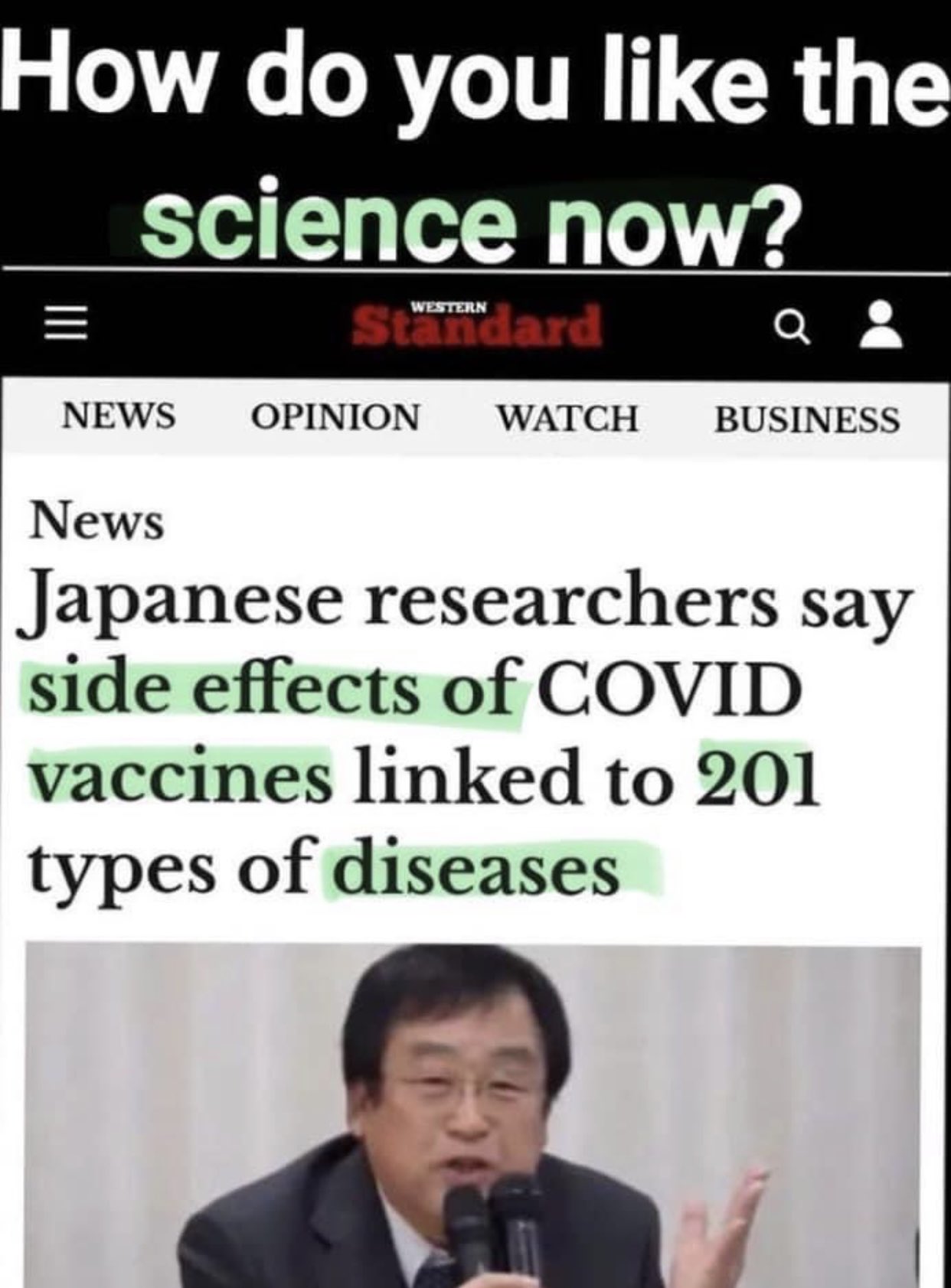 Professor de medicina japonês denuncia os crimes da OMS e do governo japonês com as vacinas. 1