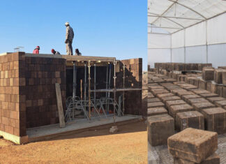 MycoHab construiu a primeira estrutura do mundo feita com tijolos à base de micélio.