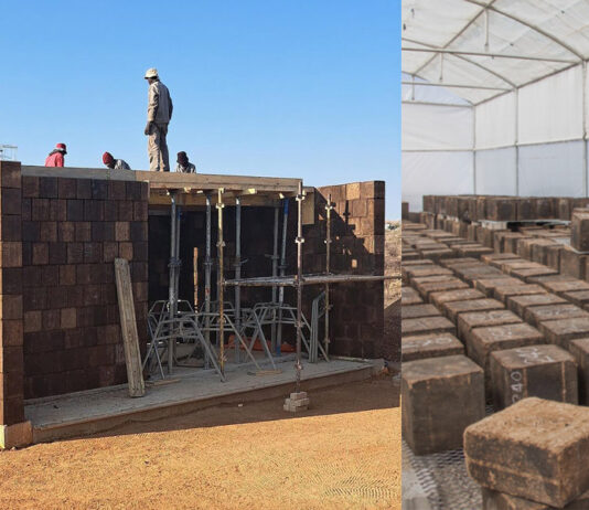 MycoHab construiu a primeira estrutura do mundo feita com tijolos à base de micélio.