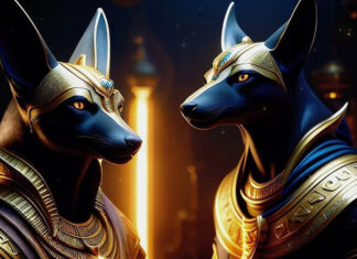 A história do deus egípcio Anúbis e dos Lupis, os lobos espaciais.