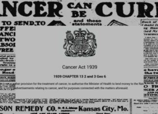Você sabia que existe uma lei de 1939 que tornou ILEGAL curar o câncer?