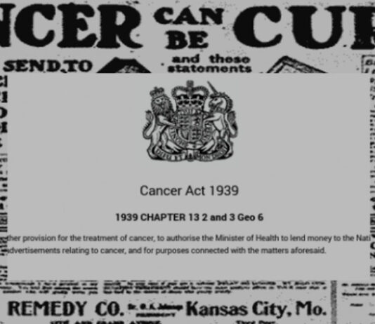 Você sabia que existe uma lei de 1939 que tornou ILEGAL curar o câncer?
