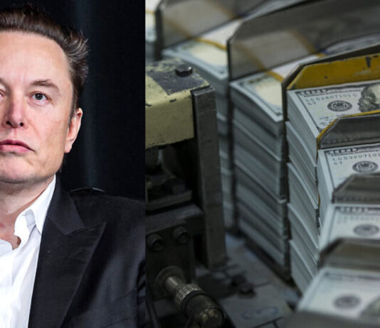 Elon Musk denunciou o golpe do Federal Reserve e do Tesouro Americano de criar dinheiro do nada.