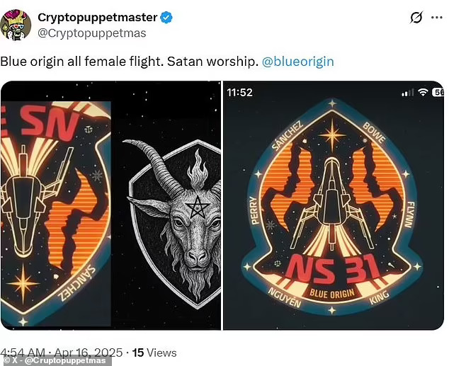 A missão espacial da Blue Origin foi um "ritual satânico"? 11