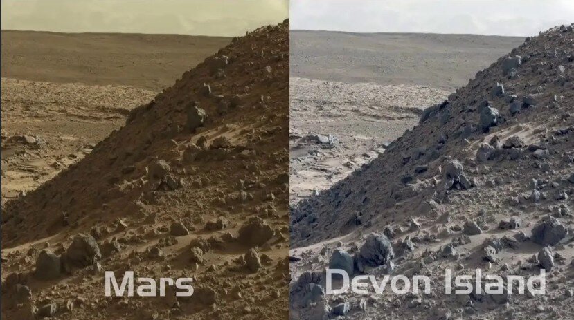 Mentiras da NASA: O “Mars Rover” não está em Marte, mas na ilha de Devon no Canadá. 4