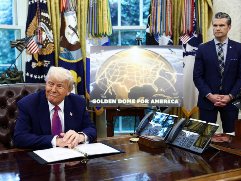 Trump revela plano de defesa antimísseis "Cúpula Dourada" sobre os EUA. 1