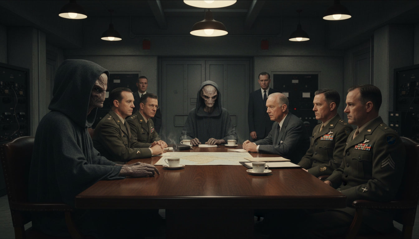 Tratado de Greada – O presidente Eisenhower firmou um tratado em 1954 com alienígenas. 27