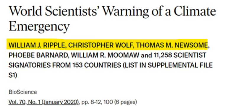 A agenda das mudanças climáticas é a agenda do despovoamento, mesmo que ninguém saiba qual é a população global. 6