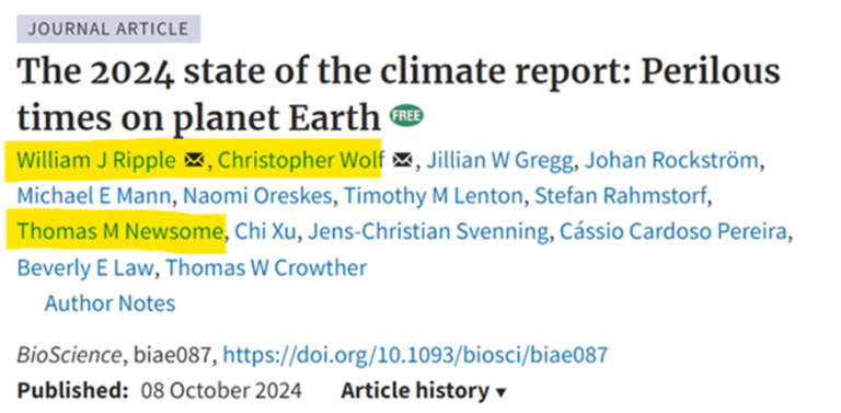 A agenda das mudanças climáticas é a agenda do despovoamento, mesmo que ninguém saiba qual é a população global. 5