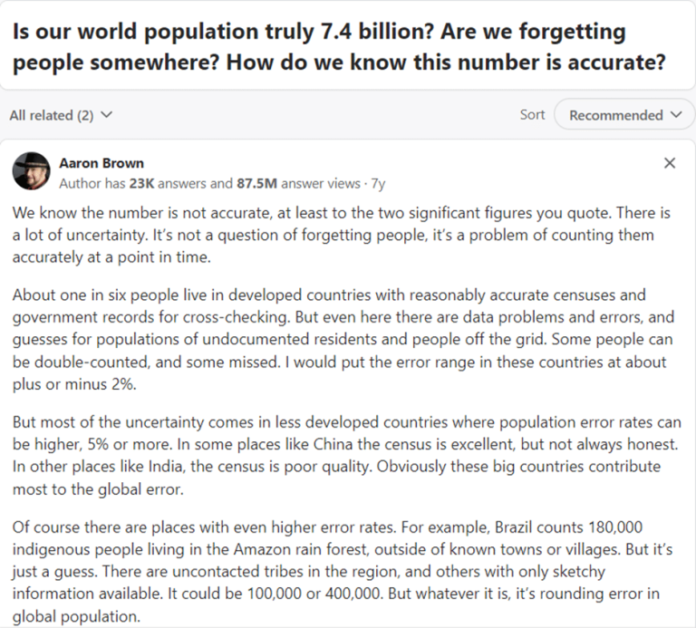 A agenda das mudanças climáticas é a agenda do despovoamento, mesmo que ninguém saiba qual é a população global. 7