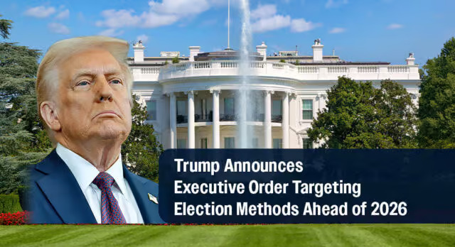 Presidente Trump quer eliminar a fraude eleitoral da votação por correio e máquinas de votação.