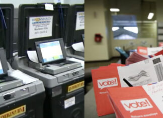 Presidente Trump quer eliminar a fraude eleitoral da votação por correio e máquinas de votação.