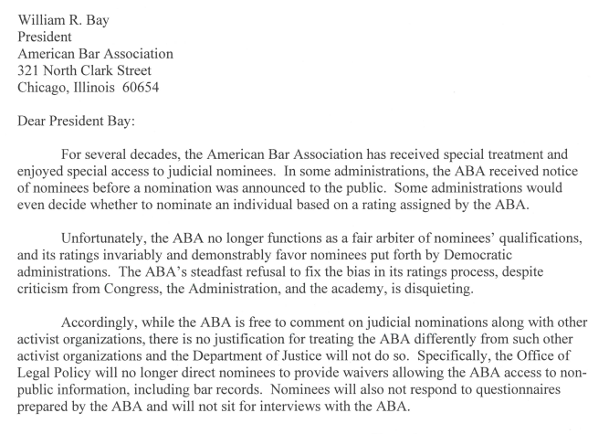 Governo Trump abandona a Ordem dos Advogados dos EUA e encerra tratamento especial do Departamento de Justiça. 2