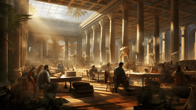 Porque os romanos incendiaram a Biblioteca de Alexandria em 48 a.C.? 2