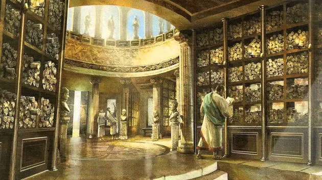 Porque os romanos incendiaram a Biblioteca de Alexandria em 48 a.C.? 4