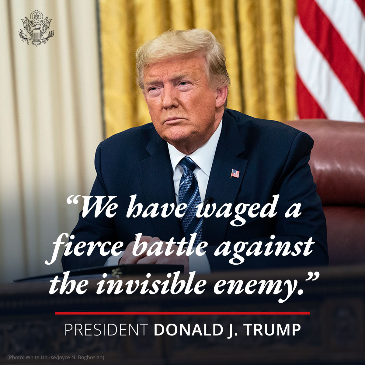 Trump disse: "estamos lutando contra um inimigo invisível". Quem seria? 1