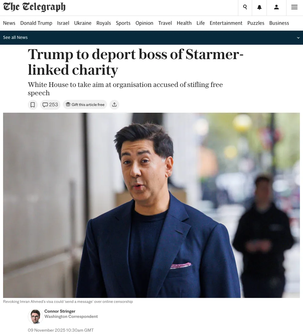 O Príncipe Harry acusou Trump de ser uma “ameaça à democracia” enquanto ele mesmo faz parte da rede globalista britânica. 3