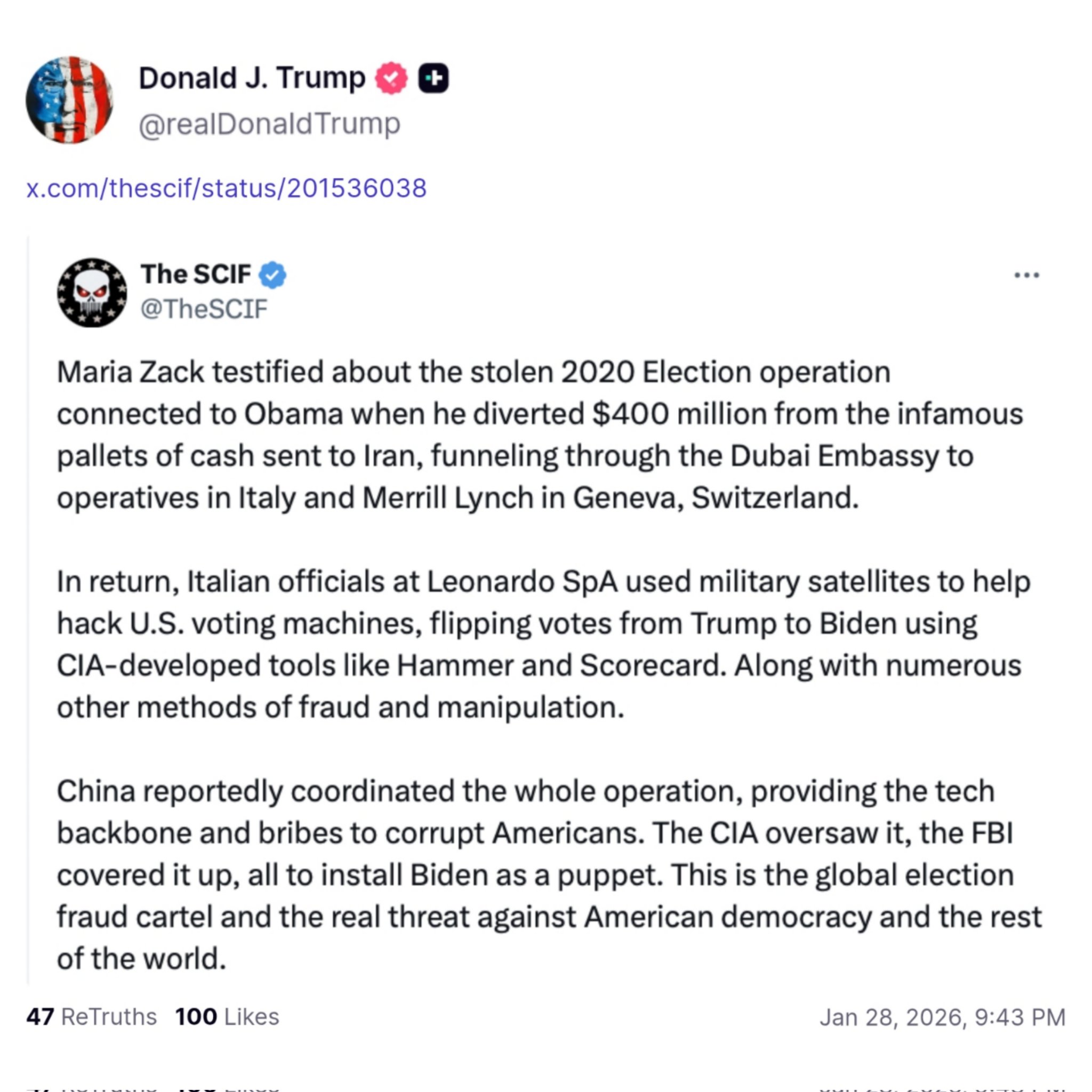 Trump revelará os responsáveis pela fraude eleitoral de 2020, e Obama é um deles! 1