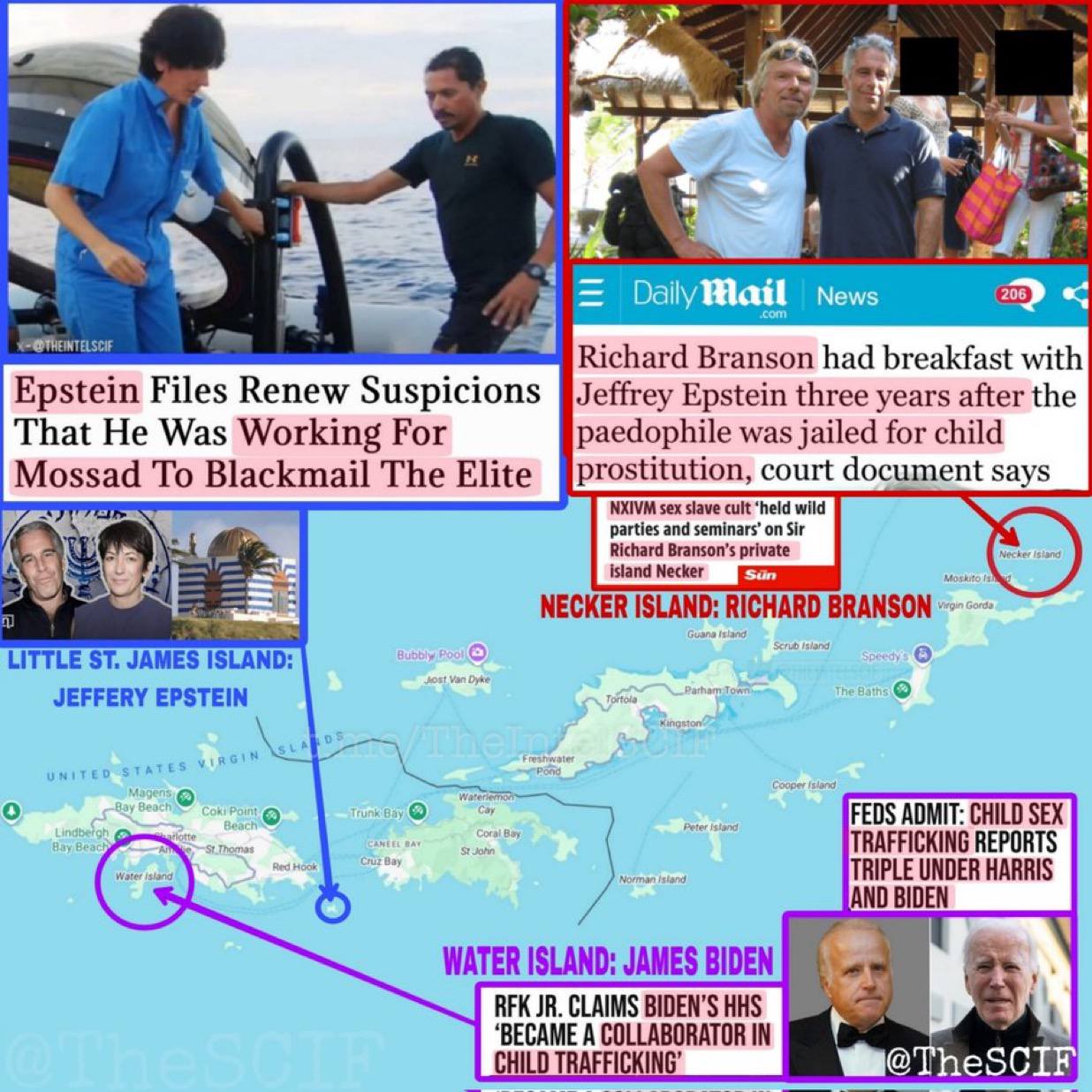 A base subterrânea secreta sob a "Ilha dos pedófilos" de Epstein e Maxwell. 2