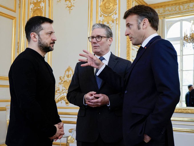 Os globalistas maçônicos de Londres e Paris querem iniciar uma guerra nuclear entre Ucrânia e Rússia. 1