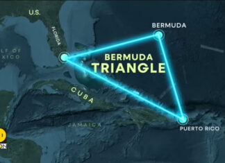 A mítica cidade de Atlântida está dentro do Triângulo das Bermudas.