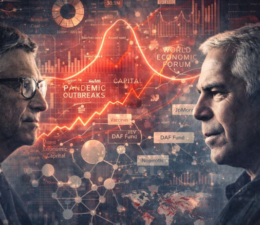 Bill Gates e Jeffrey Epstein estavam planejando “pandemias” juntos e investindo em “vacinas”.