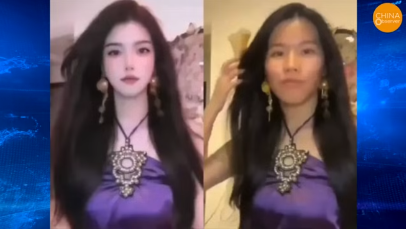 Quando o "filtro de beleza" de uma influenciadora falha ao vivo, a bela jovem se transforma em vovó. 2