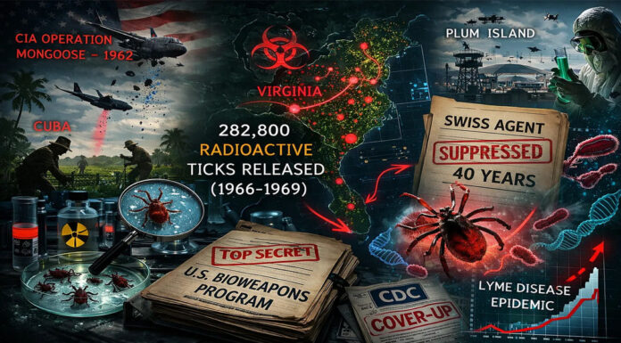Documentos desclassificados ligam programa de armas biológicas dos EUA a surto de doença de Lyme.