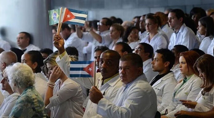 O programa “Mais Médicos” do PT virou alvo dos EUA por trabalho escravo.