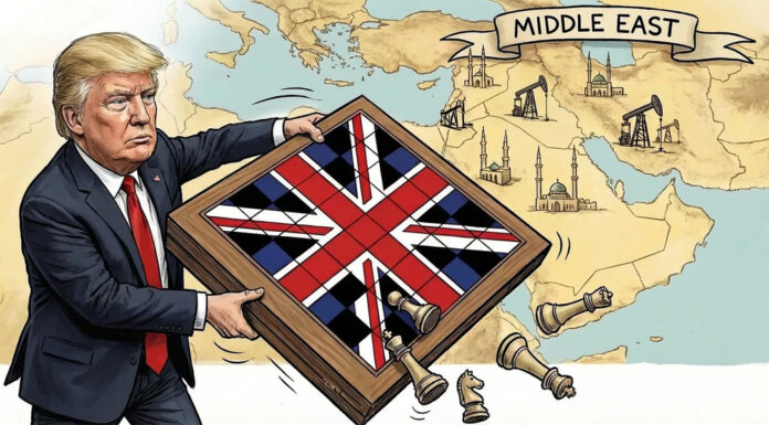 Trump vira o tabuleiro de xadrez geopolítico e a Grã-Bretanha finalmente encontra uma guerra da qual não gosta.