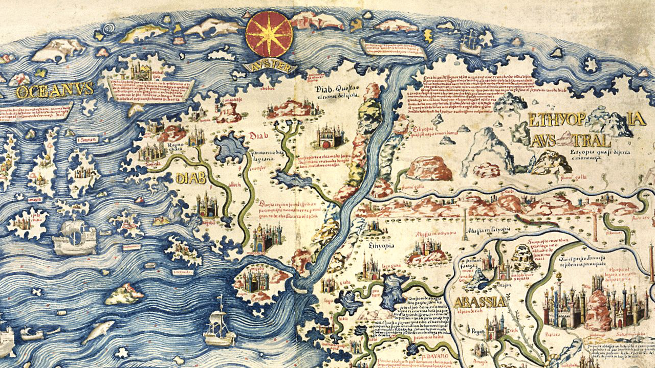 O misterioso mapa-múndi medieval do cartógrafo veneziano Fra Mauro que intriga os estudiosos modernos. 5