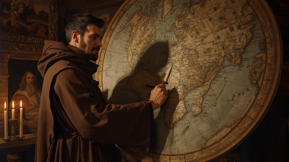 O misterioso mapa-múndi medieval do cartógrafo veneziano Fra Mauro que intriga os estudiosos modernos. 1