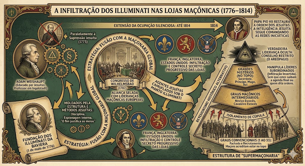 A rede de poder oculta: A supressão Jesuíta, a gênese dos Illuminati e o financiamento da dinastia Rothschild. 3