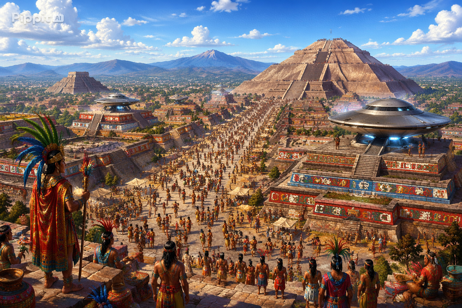 A "Serpente Emplumada" Quetzalcóatl era um "deus" extraterrestre que voava numa espaçonave. 3