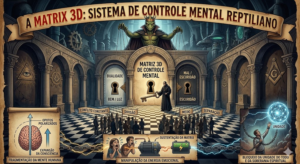 A Cabala Illuminati explora a dualidade para manter a humanidade presa na Matrix. 11