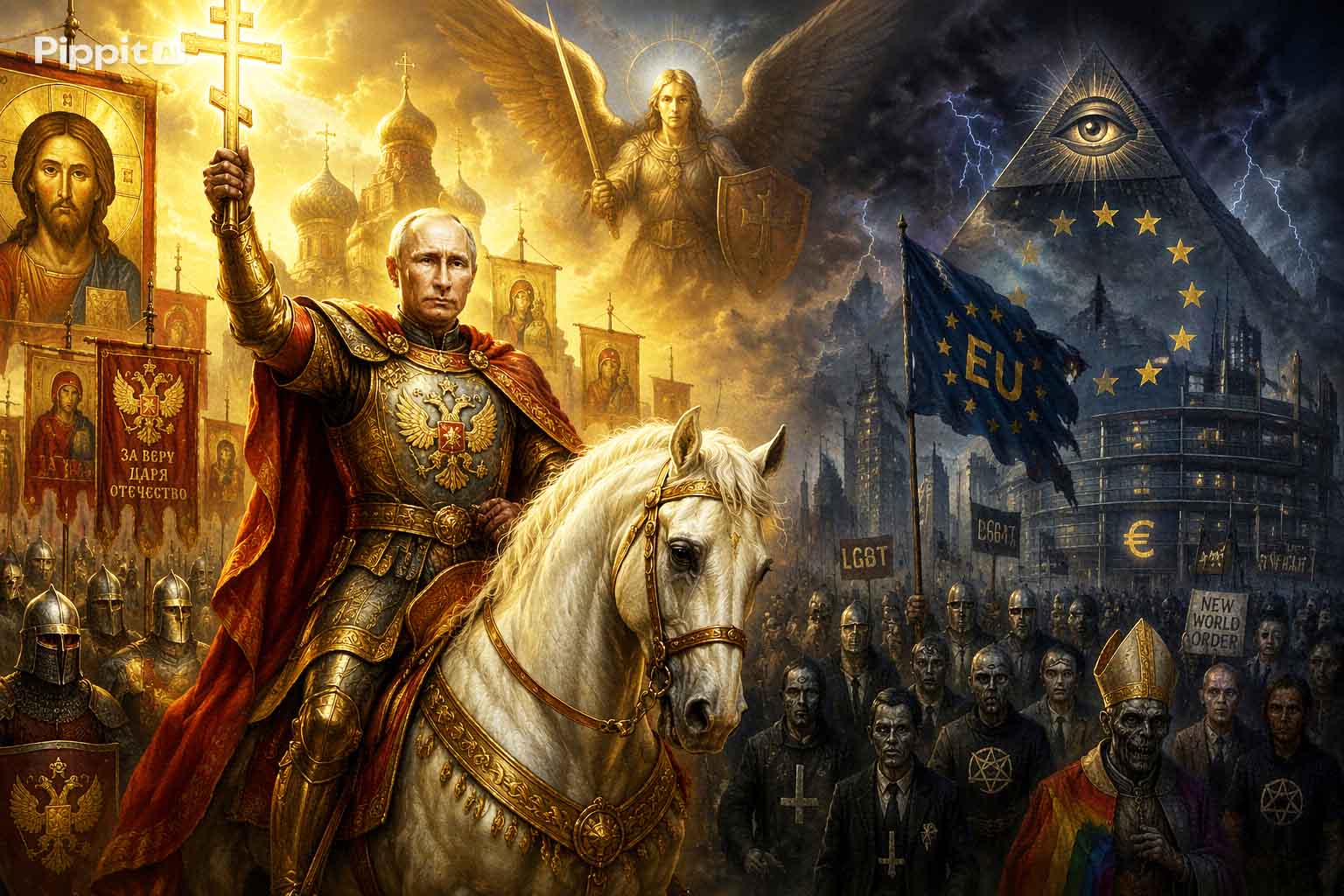 A "guerra santa" da Rússia contra as elites maçônicas satânicas da União Europeia. 3