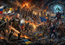 A “guerra santa” da Rússia contra as elites maçônicas satânicas da União Europeia.