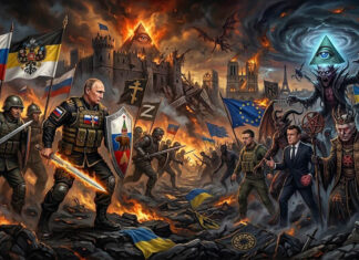 A “guerra santa” da Rússia contra as elites maçônicas satânicas da União Europeia.