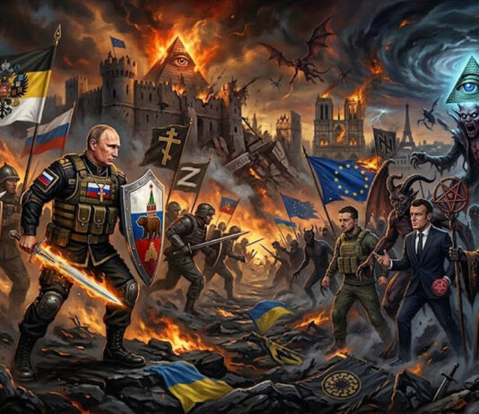 A “guerra santa” da Rússia contra as elites maçônicas satânicas da União Europeia.