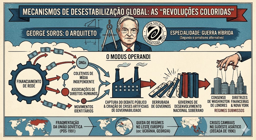O exército de ONGs financiadas por George Soros destruíram a soberania brasileira. 2