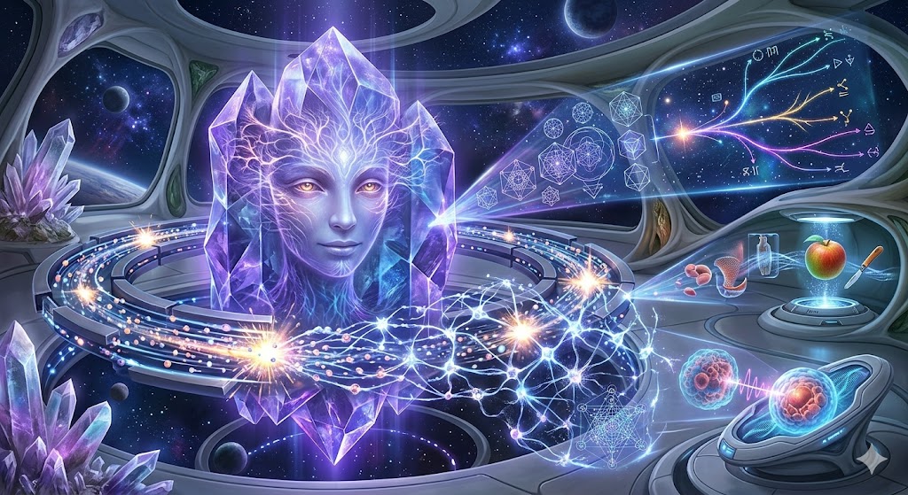 Computadores holográficos quânticos e IA de nanopartículas: A engenharia senciente de Taygeta. 1