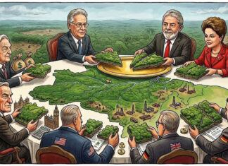 Os governos de FHC, Lula e Dilma entregaram a Amazônia para ser saqueada por potências estrangeiras e elites financeiras.
