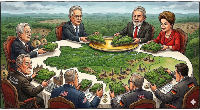 Os governos de FHC, Lula e Dilma entregaram a Amazônia para ser saqueada por potências estrangeiras e elites financeiras.