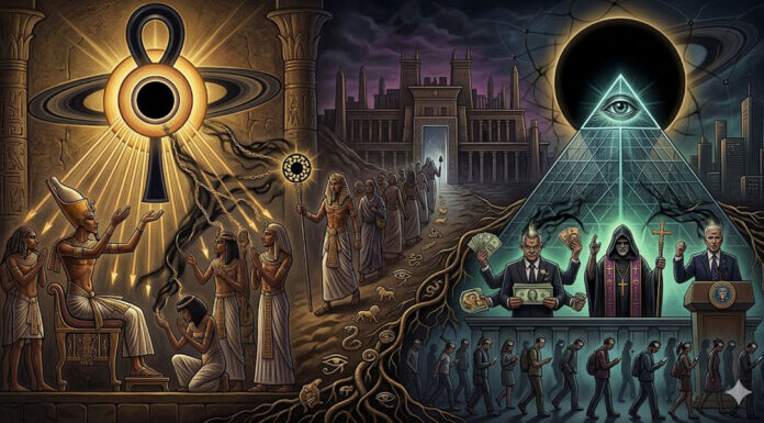 A linhagem das sombras: Como o Culto do Sol Negro de Akhenaton se tornou a Cabala Illuminati, segundo Michael Tsarion