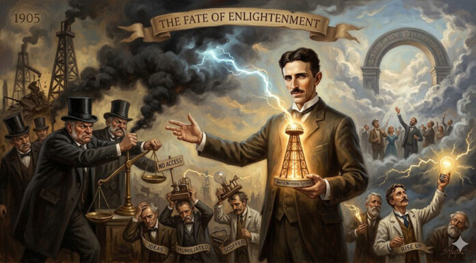 A profecia de Nikola Tesla sobre as tecnologias suprimidas e seu inevitável triunfo.