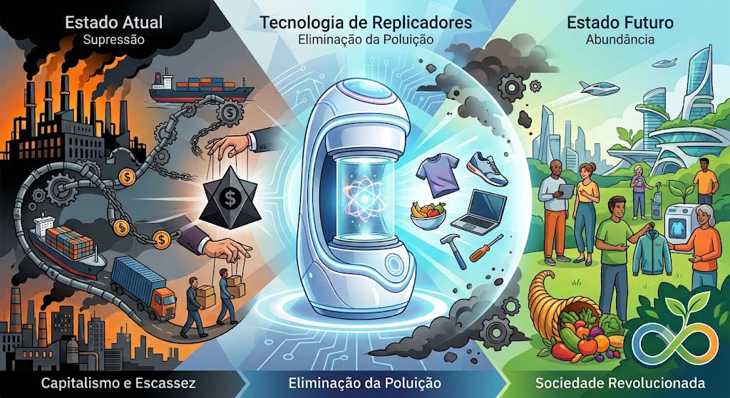 As replicadoras de matéria serão o fim da escassez, do trabalho, do dinheiro e do capitalismo predatório.  8