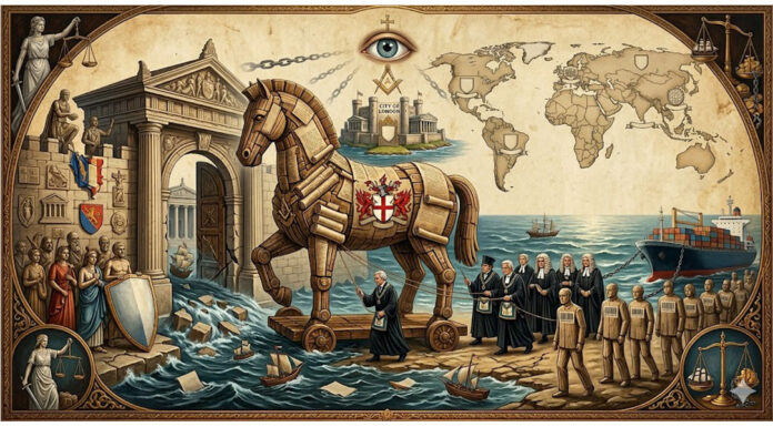 A infiltração britânica: Como a Ordem dos Advogados e a Maçonaria dominaram as nações através do soft power.