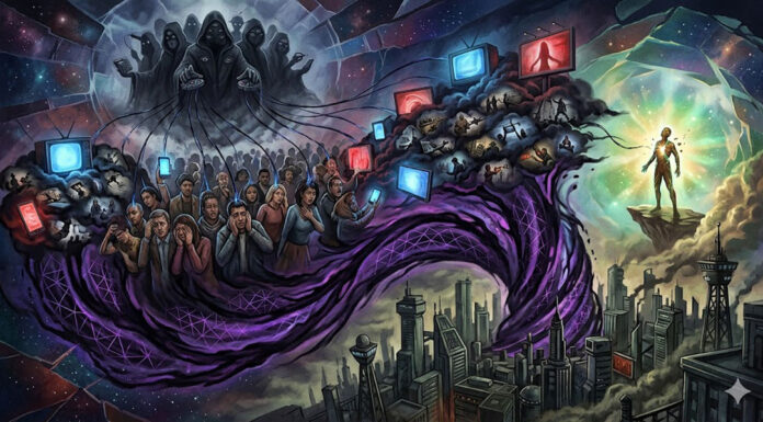 O motor da distopia: Como a Cabala usa o medo humano para manifestar sua própria Matrix.